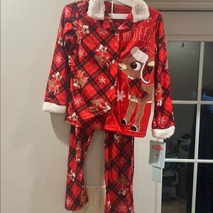 Rudolph Red Reindeer Pajama Set Medium kids